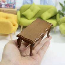 Bàn cà phê bằng gỗ tỷ lệ 1:12 cho nhà búp bê, bàn làm việc thu nhỏ cho phòng khách, phòng ăn, phòng tiếp khách, đồ nội thất trang trí nhà búp bê, thích hợp cho mô hình thu nhỏ, đồ chơi nấu ăn, trang trí cảnh quan nhà búp bê. - Nhiều màu - Xem 7