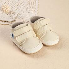 1双可爱卡通扁平设计婴幼儿男女童休闲运动鞋，适合春秋季穿着 - 杏色 - 查看 8