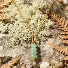 1件天然石珠吊坠项链 紫水晶虎眼石水晶 女士珠宝礼物 - 串珠吊墜項鍊 - 查看 19