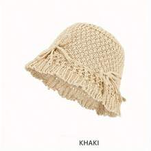 2026新款可折叠蝴蝶结渔夫帽，UPF50+防紫外线宽檐遮阳帽，适合海滩、露营、婚礼等场合拍照，是母亲节和生日的完美礼物。 - 多色 - 查看 10