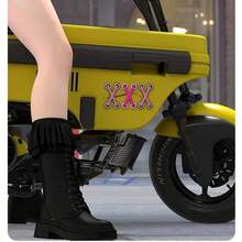 Hình dán xe hơi 3D hình dây giày - Decal dán cản trước màu đen sáng tạo, tự dính, hình dạng thể thao bất đối xứng, phù hợp cho ô tô và xe máy, phụ kiện ngoại thất, tăng cường vẻ ngoài cho xe, trang trí thú vị. - A - Xem 7