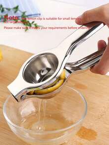 2pcs/1pc, Stainless Steel Handheld Citrus Juicer - Compact Manual Press For Fresh Lemon And Orange Juice At Home - Sturdy And Easy To Clean, Manual Juicer | Materials For Easy Cleaning, Lemon Juice Extractor - Multicolor - View 2