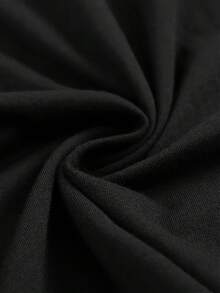de algodón para hombre, con estampado equilibrado y diseño de letras bilingü- Transpirable, de corte holgado, para actividades al aire libre y uso diario cómodo, 180g% algodón. - Negro - Ver 5
