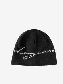 1pc Minimalist "Elegance" Multi-Color Knit Beanie, Ins Style,Summer,Beach,Holiday - Knitted Hat - View 10