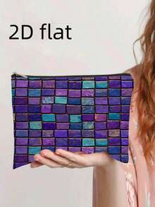 1pc A First Aid Kit Printed Washbag, Which Can Also Serve As A Makeup Or Cosmetic Bag. It Features A Sturdy, Fade-Resistant Zipper And Is Lightweight And Foldable, Making It Essential For Everyday Use And Travel. With Double-Sided Printing - View 11