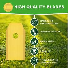 15X/30X 钛合金机器人割草机刀片替换装，超锋利，适用于所有 EcovacsGoat 机器人割草机，通用替换刀片，包含 30/15 颗螺丝。 - EcovacsBlade - 查看 2