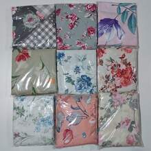 Double Bed Sheet Without Elastic With Microfiber Hem, Single Size, Top Cover, Floral Geometric Print - Hoa ngẫu nhiên - Xem 8