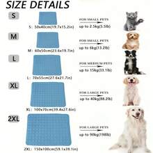 Large Size Pet Cooling Mat, Suitable For Small And Large Dogs, Summer Pet Accessories, Durable Blanket For Cats, Sofa - Multicolor - View 3
