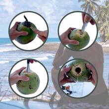 Stainless Steel Coconut Opener, Suitable For Thai Young Coconut Water, Convenient And Practical Hole-Making Tool - View 3