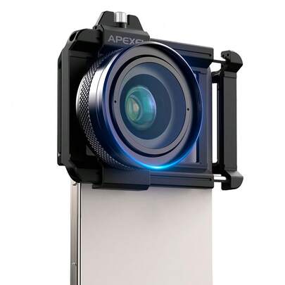  Kit d'objectif de photographie macro APEXEL, objectif macro professionnel 10-20X pour iPhone, accessoire d'objectif de zoom pour téléphone, objectif de caméra auxiliaire compatible avec presque tous les smartphones