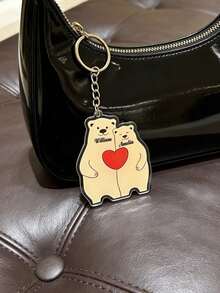 Bộ 1/3/5 móc khóa hình gấu gia đình cá nhân hóa, móc khóa tùy chỉnh, móc khóa dễ thương có thể tùy chỉnh với 2-6 tên, món quà hoàn hảo cho Ngày Gia đình, thể hiện sự ấm áp và tình cảm, Ngày Valentine, Ngày của Mẹ. - Nhiều màu 6 - Xem 9