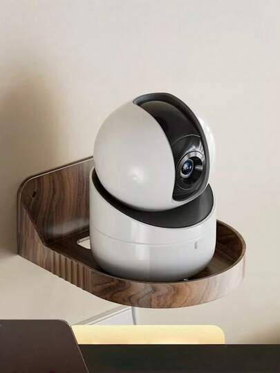 1个/2个桃木纹壁挂式摄像头架，无线路由器支架，机顶盒支架，监控器支架，通用型，适用于各种监控设备