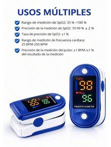 Pediatric Digital Index Finger Oximeter With LED Display Blood Oxygen - 寶藍色 - 查看 4