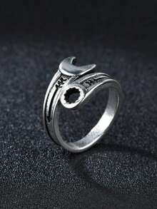 男士独特扳手造型戒指 1 件 - 復古銀色 - 查看 6