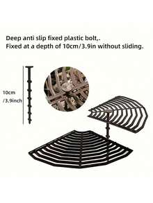 Barandilla para maceta, anti gato, perro, protección contra arañazos de mascotas, cubierta de rejilla circular de plástico para maceta, protección contra suciedad para niños - multicolor - Ver 8