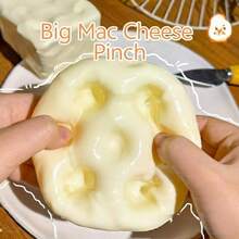 New Cheese Squeeze Toy, Coconut Oil Handmade Squishies, Malleable Non-Rebounding Squishy Toy - Multicolor - View 4