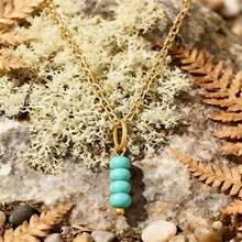 1件天然石珠吊坠项链 紫水晶虎眼石水晶 女士珠宝礼物 - 串珠吊墜項鍊 - 查看 17