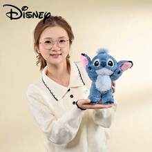 Disney 1个正版史迪奇毛绒玩具，可爱史迪奇填充玩偶，儿童安抚玩偶，家居装饰，情人节/生日礼物 - 藍色 - 查看 4