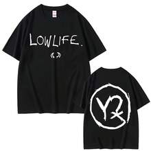 Yungblud Lowlife Album Logo 2026 NewT-Shirt Fashion Rock Retro Short Sleeve Tshirt Casual Cotton Oversized T Shirts - 黑色 - 查看 1