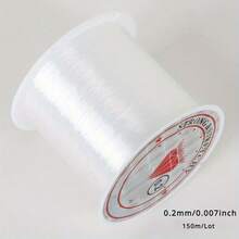 1 rolă 0.2-0.8 MM fir de pescuit transparent neelastic, împletit, DIY, colier, inel, mărgele, șnur, ciucure, sârmă cu mărgele, ultrafină, alb, DIY brățară colier împletit, material accesoriu - Fir și șnur cu mărgele - Vizualizare 20