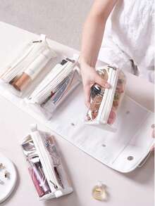 便携式化妆包，大容量旅行化妆品收纳包，摄影师化妆工具包 - 多色 - 查看 10
