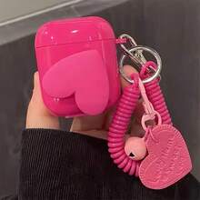 3D 心形风扇耳机保护套，兼容 ，单只耳机保护套，新款无线耳机保护套，兼容 3/Pro/Pro2，男女朋友礼物 - 粉色 - 查看 12