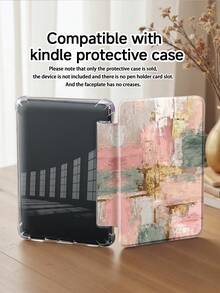 1pc Abstract Texture Painting Tablet Case & Kindle E-Book Case Compatible With IPad 10th Generation, 11/Air 4th/Air 7th/9.7 Inches, Compatible With Samsung Galaxy Tab A9 Plus, Kindle (11th Generation-2024 Release)(6 Inch), Kindle Paperwhite 12th Gen 2024, Great Holiday Gift, Stylish And Simple Pattern. - Multicolor - View 8