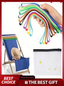 1/3pcs Hot Selling 30-100cm Silicone Beach Chair/Towel Clips, High Elasticity High Tensile Clips - One Size Fits All - View 8