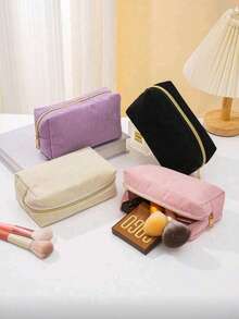 1个拉链铅笔盒 - 文具收纳袋，学习用品整理袋，办公家用笔袋 - 查看 7