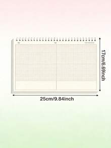 1/2pcs Cuaderno Espiral B5 con Tapa Volteable y Páginas Divididas, Diseño Minimalista y Elegante para Estudiantes Universitarios. Ideal para Notas de Clase, Estudio, Tareas, Diario y Uso Diario. - B5 - Ver 8