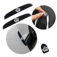 3pcs/Set - Crown Pattern - Car Accessories - Car Bumper Stickers, Suitable For Rearview Mirror And Car Door Anti-Collision Anti-Scratch, Car Interior Hook Paste - Crown Pattern - View 7
