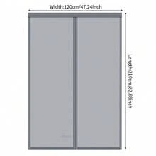 1pc Magnetic Screen Door - Insect Proof & Ventilated, Durable - Pet & Child Friendly, Fits Front/Sliding Doors - Grey - View 11