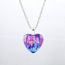 Witcher Fandom Time Gem Heart Pendant Necklace - Multicolor - View 7