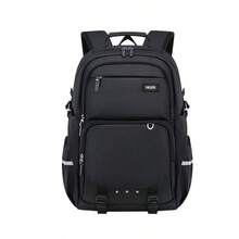 1 Peça Mochila Unissex com Fechamento de Zíper, Leve, Adequada para Uso Diário, Outdoor, Campus - A - Visão 13