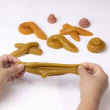 Trick And Prank Pinching Music, April Fool's Day Simulation Soft Rubber Cake Toys, Venting Poop Prank Props, Teen Stress Relief Toys, Gifts For Friends,Soft Toys, Soft Toys, Squishy - Multicolor - View 3