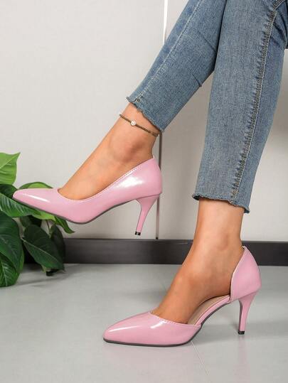 Zapatos elegantes y versátiles de moda para mujer, de unicolor, casuales y elegantes para uso en exteriores y fiestas