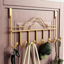 2pcs/1pc No Drilling Elegant Easy Install Over The Door Hanging Hook Organizer Rack, Includes Cloud, Heart And Crown Shapes, Made Of Durable Metal, Suitable For Hanging Bags, Keys, Towels, Umbrellas, Bathrobes And Clothes, Applicable For Bedroom, Kitchen And Bathroom - Space Saving Stylish Bedroom Storage, Movable Bedroom Hooks, Bedroom Home Organization Accessories (Slight Variation In Product Style And Color) - Multicolor - View 3