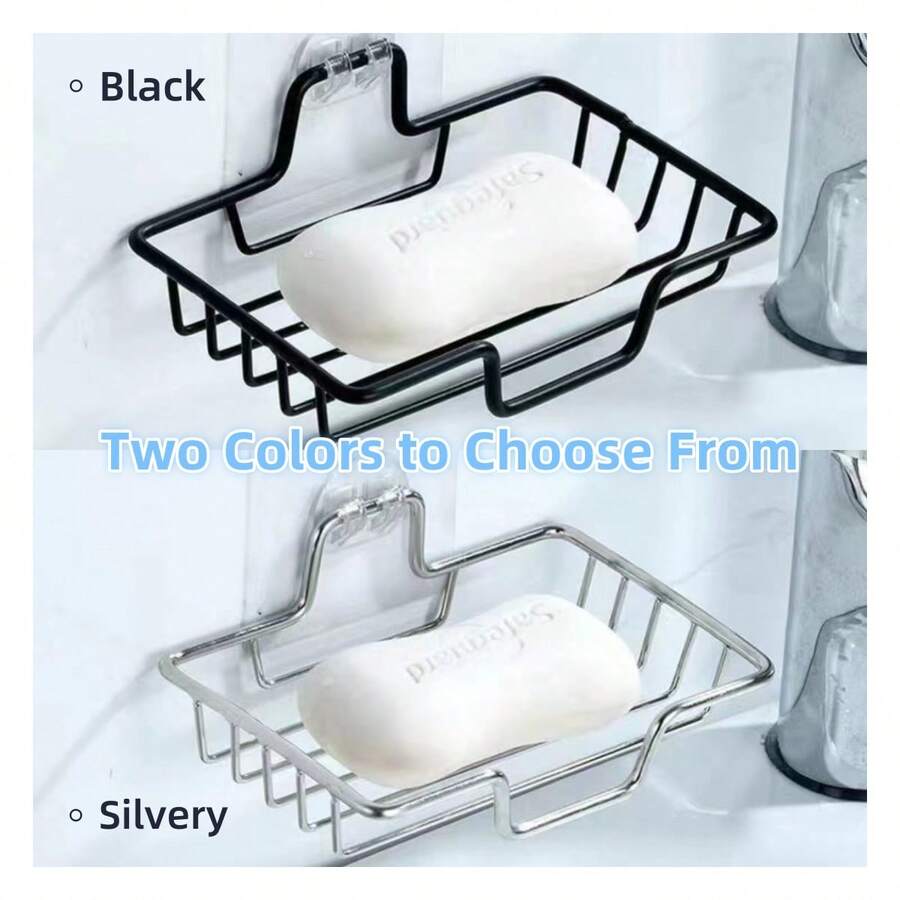 1 khay đựng xà phòng bằng thép không gỉ dùng trong phòng tắm, giá treo tường đựng xà phòng không cần khoan, khay đựng xà phòng treo tường cho phòng tắm. Kệ phòng tắm. Quà tặng lễ Phục Sinh, quà tặng Ngày của Mẹ. Khay đựng xà phòng