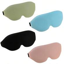 1pc/2pcs/4pcs Side Sleeper Sleep Mask, Fully Blackout 3D Sleep Eye Mask, Soft Breathable Eye Mask, Relaxing Lightweight Blindfold For Women And Men - Multicolor - View 14