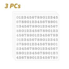 0,5/1/2 Pulgadas Pegatinas autoadhesivas de números en oro y plata, números de buzón de vinilo resistente al agua de 0,5-2 pulgadas, calcomanías decorativas del alfabeto para manualidades DIY, señal de dirección, taquilla y decoración de fiestas - Multicolor - Ver 19