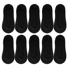 5 Pairs Silicone Non-Slip Invisible Boat Socks, Super Thin Breathable Socks, Smooth Silk-Like Low-Cut Socks For Summer - Multicolor - View 16