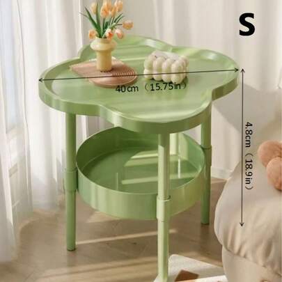 1pc Modern Minimalist Movable Coffee Table, Living Room Side Table, Sofa End Table, Bedroom Nightstand, Balcony Cafe Table, Suitable For Bedroom, Living Room, Balcony Installation