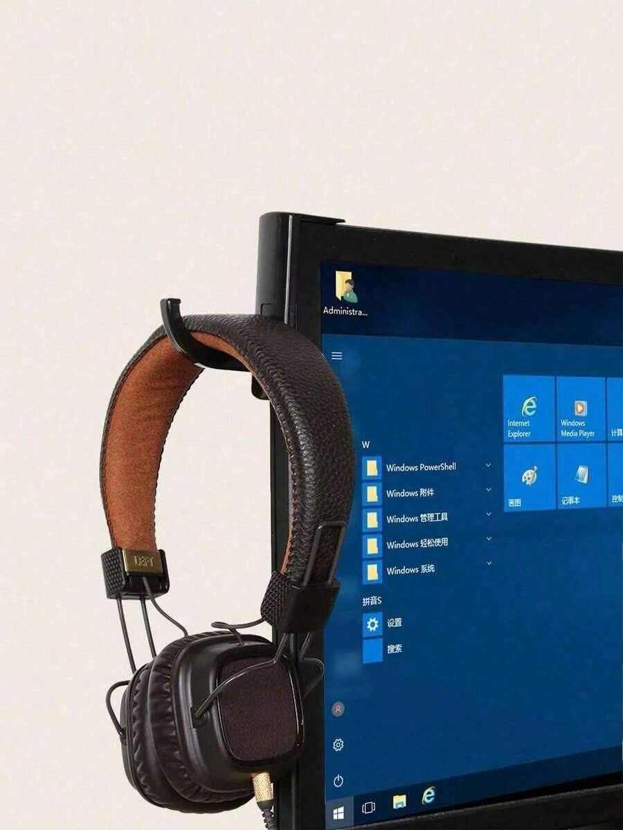 Headphone Stand Hook Hanger, Suitable For PC Over-Ear Headphones, Monitor, Desk, Wall Game Storage Rack, Compact & Sturdy Headset Holder That Not Only Provides Firm Support But Also Saves Space,12 Pcs Furniture Touch Up Kit Markers & Amp Filler Sticks Wood Scratches Restore Scratch Patch Paint Pen Wood Composite Repair Crayon Markers,Free Pencil Shar R - 2件/黑色 - 查看 1