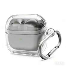 适用于三星 Galaxy Buds 3 Pro 和 3 的耳机保护套，透明带登山扣，优质 TPU 材质，支持无线充电，耳机配件，男女通用（透明） - 彩色 - 查看 9
