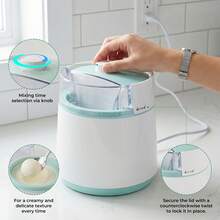 SUSTEAS Ice Cream Maker Single-Serve Large Capacity DIY Flavors Perfect For Family Gatherings & Friends Parties Snack Time Stainless Steel - View 3