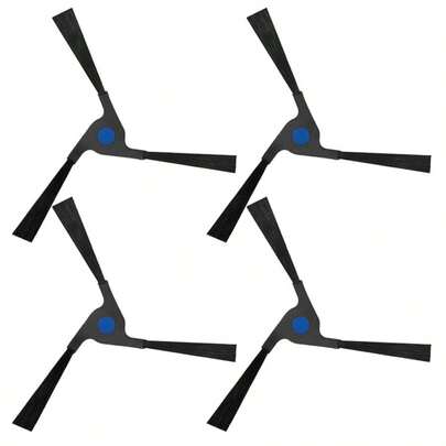 适用于迪博特X2、X2 Omni和X2 Pro DEX86扫地机器人的4个替换边刷配件