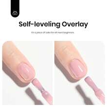 Beetles Rubber Base Gel Nail Polish, 6 Colors Nude Gel Polish Pink Peach Neutral Sheer French Tips Base Colors - 12 Color Rubber Base Gel Polish - 查看 5