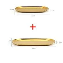 1pc Rectangular Metal Cake Stand, Gold Tray, Suitable For Wedding, Birthday, Party Dessert Display, Also Suitable As A Gift For Thanksgiving, Halloween, Christmas And Other Occasions - Multicolor - View 13