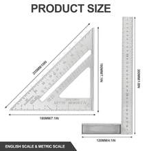 Escuadras Para Carpintero, Escuadra MetáLica, Regla Triangular Y Cuadrada, Escuadra De Carpintero Multifuncional, Herramienta De MedicióN Precisa, 12 Y, Para CarpinteríA Y Bricolaje - Pago - Ver 5