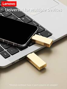 Ổ đĩa flash USB tốc độ cao Lenovo Type-C, dung lượng lớn 128GB, truyền tải tốc độ cao và ổn định, nhỏ gọn và dễ mang theo, thiết kế dạng nhấn để tháo ra chỉ với một cú nhấp chuột, thiết bị đa năng, ứng dụng đa dạng. - Xem 4